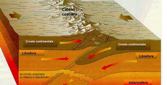 Margini Convergenti (Orogenetici) Se i margini di due