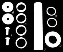 A) Astuccio a rullini / Needle bearing (4) (Fig. B) Anello tenuta / Seal (2) (Fig.