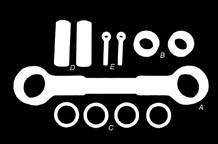 Parts (1 wheel) for steering connecting rod.
