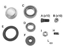 40078 40079 40080 40081 40082 40083 40057 40065 40084 40068 Colonnetta ruota / Wheel bolt (10) (Fig.