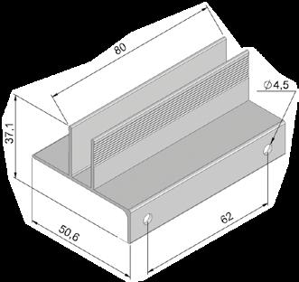 Misura luce SEZ. ORIZZONTALE SEZ. VERTICALE KETTY LATERALE minimo di fatt.: 1 anta 2mq 80,08 mq OPTIONAL KETTY LATERALE minimo di fatt.