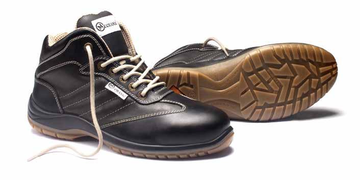 GARDA LOW SHOES UPPER: waterproof vintage grain leather LINING: highly transpirant MIDSOLE: extractable, puncture-resistant fabric INSOLE: extractable, antistatic, anatomic SOLE: dual density