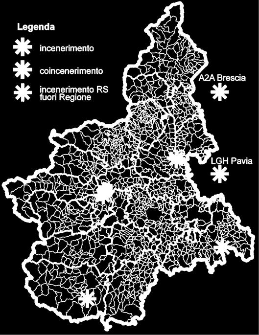 INCENERIMENTO e COINCENERIMENTO IN PIEMONTE Comune Potenzialità autorizzata (t/a) Tipologia di rifiuti Flusso input nel 2013 [t] Tipo di imp. TORINO 421.000 RSU 109.