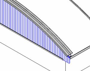 alluminio). 8- Posizionare il profilo superiore per il timpano (cod.