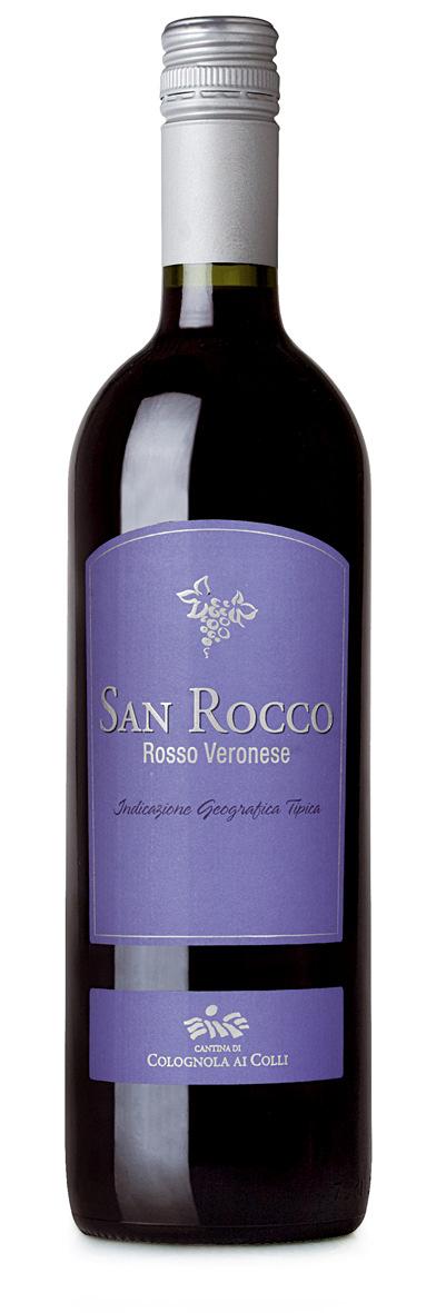 San Rocco Rosso Veronese I.G.T. I vitigni: il vino San Rocco nasce dal classico uvaggio della Valpolicella. Le uve sono la Corvina, il Corvinone ed in piccola parte la Rondinella e la Molinara.