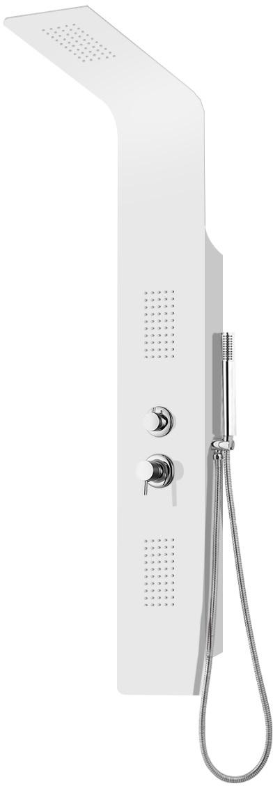 Bianco opaco In acciaio Inox FINITURA DISPONIBILE LACCIO DOCCIA Alluminio verniciato Bianco opaco In acciaio Inox - 3 funzioni selezionabili - 3 funzioni selezionabili -