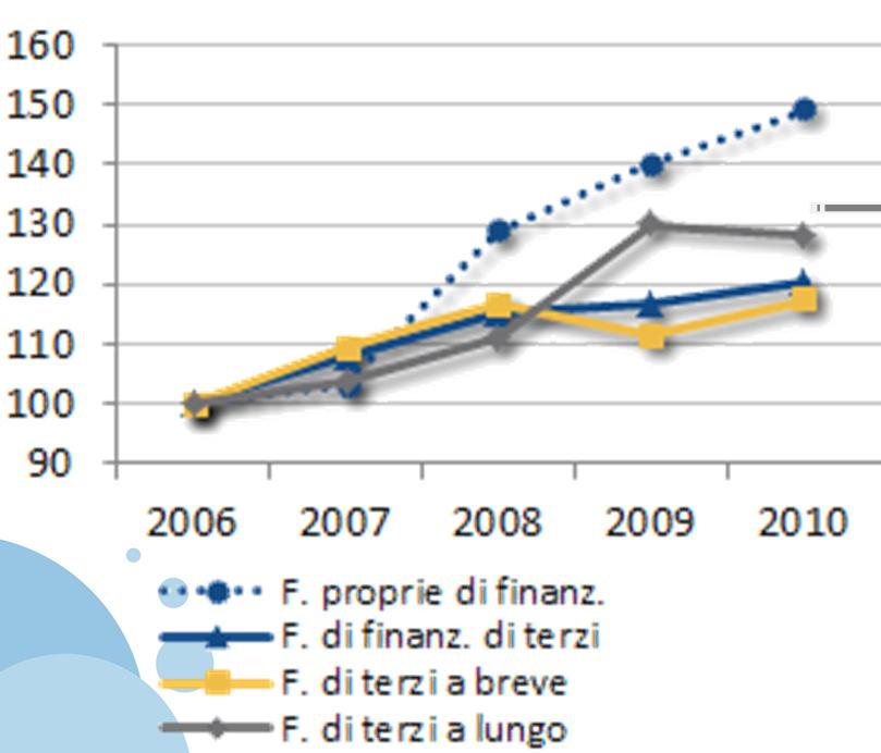 terzi a breve hanno evidenziato una flessione nel 2009 dovuta anche alla contrazione dell attività economica (fornitori,