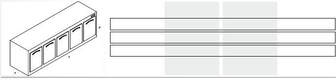 CELLA DA INCASSO TN VENTILATA L 2000 h 510 01050401 h 750 01050402 h 800 01050403 L 2000 h 510 01050404 h 750 01050405 h