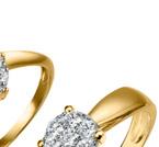 Anello Oro* Giallo Multipietre diamanti