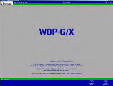 SCHAUDT 12 FlexGrind Interfaccia di programmazione WOP-G/X 1 2 3 4 Uso intuitivo Semplice generazione di programmi di rettifica Ampia gamma di funzioni Con il sistema di programmazione WOP-G/X di