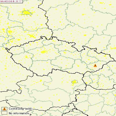 Peste suina africana Situazione epidemiologica In data 27 giugno 2017, la Repubblica Ceca ha comunicato alla Commissione europea una positività virologica (PCR) nei confronti della Peste Suina