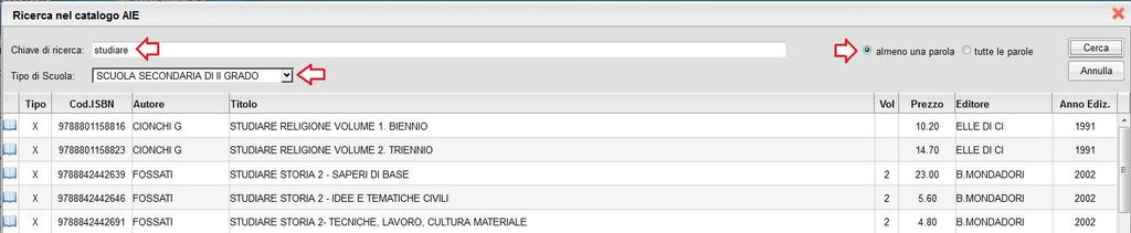 #!" $% &'()* +,-./ Per aggiungere nuovi testi da adottare nell anno successivo, basta sul pulsante.