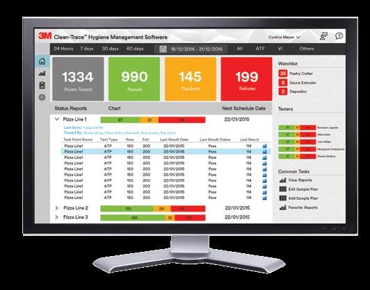 6 Sistema di monitoraggio e gestione dell'igiene 3M Clean-Trace 7 Potente Flessibile Indispensabile Software di gestione dell'igiene 3M Clean-Trace Basta perdere tempo alla ricerca dei documenti.