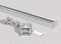 PROFILATI IN ALLUMINIO Profilo esterno con vetro lenticolare 30 e canalina Codice Caratteristiche Dimensioni mm PAL.