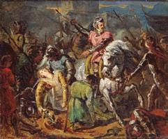 Morte di Gaston de Foix nella battaglia di Ravenna (dipinto del 1824) preso dal conte Lamberto e da miser Malatesta 345 >>.