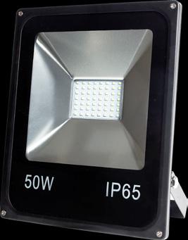 FARO ESTERNO 50W IP65 Il faro esterno da 50W permette di illuminare spazi ampi interni ed esterni con maggior intensità, con un grado di protezione