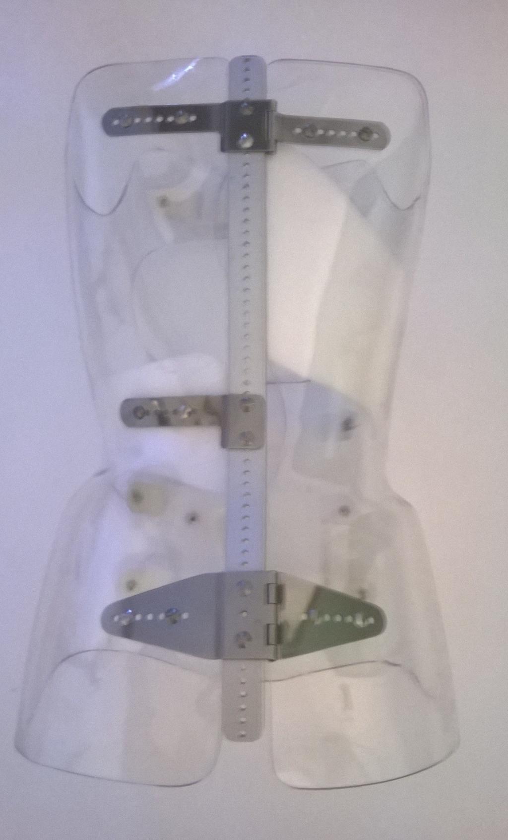 Il corsetto è costrituito in due ampie valve fortemente connesse