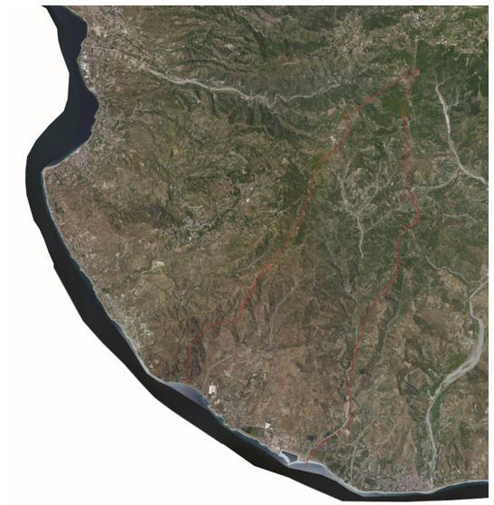 fig. 2 Territorio comunale Premessa La parte costiera del territorio, che è quella interessata del PSC, ha uno sviluppo in lunghezza di circa 6 km e nel corso degli anni 80/ 90 ha subito importanti