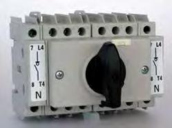 Komutatorët Komutator 1-0-2 modular mekanik me dorezë, për komutimin midis 2 linjave elektrike të ndryshme, ose për komutimin linjë-gjenerator.