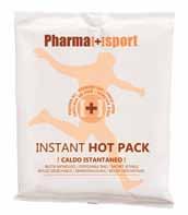 Indications: bruises, broken limbs or small haemorrhages. Confezione da 2 buste di ghiaccio istantaneo. Pack of 2 instant ice compresses.