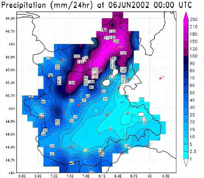 Fig. 72: precipitazioni cumulate il 5