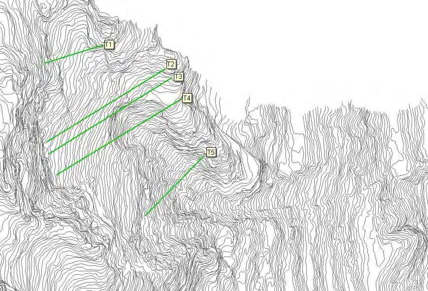 In questa ottica si è proceduto sia all estrapolazione di un numero significativo di sezioni geologiche variamente orientate coinvolgenti l area potenzialmente rimobilizzabile, posta a monte della