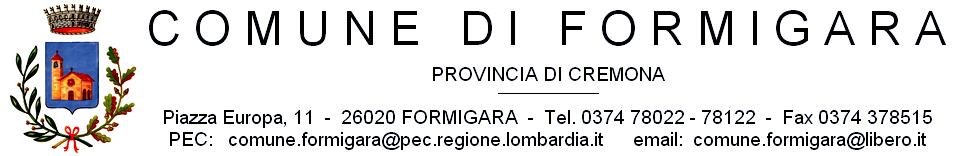 Protocollo DENUNCIA DI INIZIO ATTIVITA (articoli 41 42 della L.R. n 12 del 2005) sostitutiva del permesso di costruire per interventi di cui alla successiva tabella A (articolo 41, commi 1 e 2, L.r. n 12 del 2005) (1) Al Responsabile dell Area tecnica del Comune di Formigara l sottoscritt nat a il - - residente in via/piazza n.