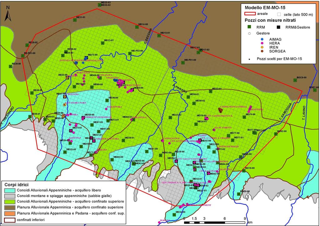 Questa verifica è stata condotta incrociando prima le informazioni disponibili relative alla loro ubicazione nello spazio tridimensionale (longitudine, latitudine, profondità, numero e spessore dei