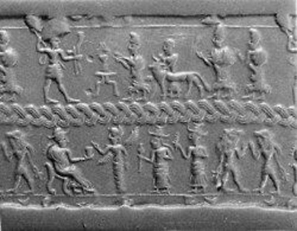 Baal/Hadad Associato con il toro dai test Durante il Bronzo Medio si identifica con l iconografia di Hadad, posa