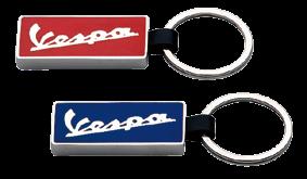 PORTACHIAVI VESPA/KEY RING - In metallo con inciso il logo Vespa - Colori: rosso / blu