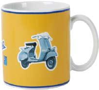 5 cm - Altezza: 12 cm - Decorated ceramic mugs,