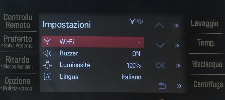 Connessione prodotto alla rete Wi-Fi Sul prodotto invece