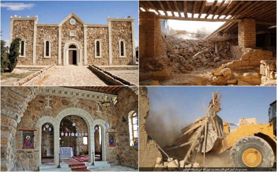 2015, avevano profanato brutalmente la tomba del Santo, per cancellare quello che anche ai loro occhi rappresentava il cuore del complesso monastico.