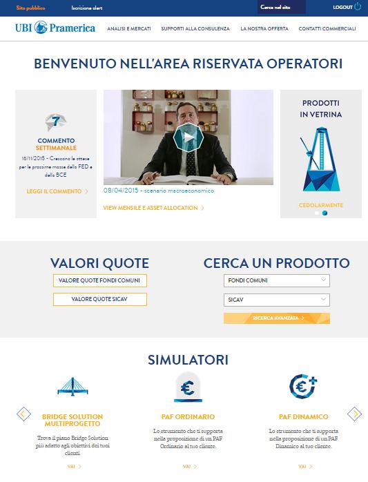 ACCESSO AL SIMULATORE L accesso avviene dall home page dell area riservata, cliccando sul