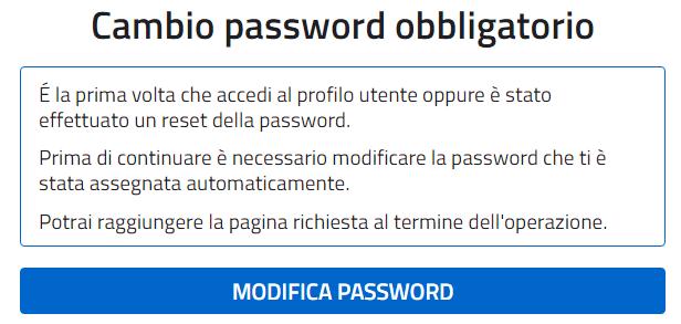Pe effettuare l accesso l utente inserisce lo username che gli è stato comunicato nella email inviata dal sistema in fase di registrazione e la password temporanea che gli è stata