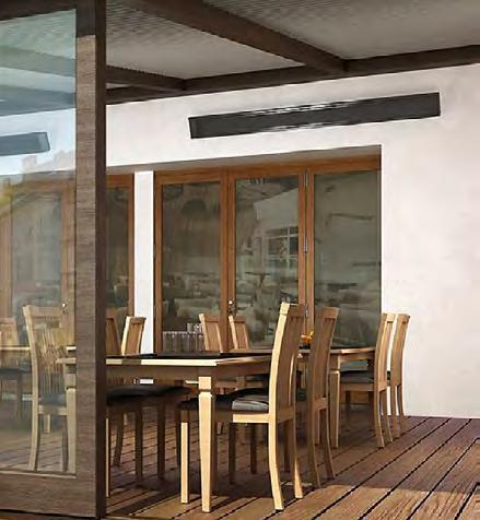 TERRACE HEATER Radiatore design da interno ed esterno: per terrazze, dehors, verande, industrie, grandi spazi.