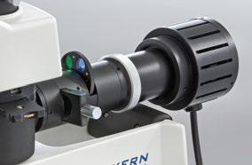 Microscopio metallografico OKM-1 Unità di illuminazione con ruota portafiltri 02 Tavolino portaoggetti e obiettivi LAB LINE MET Il microscopio metallografico a luce riflessa per analisi dei materiali