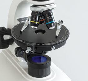 minerali La potente illuminazione a luce passante 20W, con regolazione dimmer in continuo, è il presupposto fondamentale per ottenere immagini eccellenti e ad alto contrasto Il condensatore di Abbe