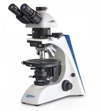 Microscopi di polarizzazione OPM-1 OPN-1 OPO-1 Lente Bertrand, vetrino λ, analizzatore girevole a 360 (estraibile) OPM Tavolino portaoggetti di polarizzazione centrabile e girevole 03 OPO OPN