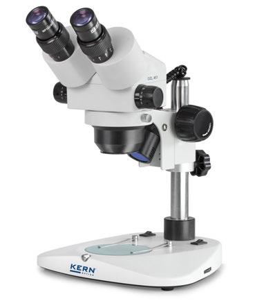Stereomicroscopio zoom OZL-45 04 LAB LINE Stereomicroscopio zoom con o senza illuminazione alogena, per laboratori, centri di formazione, controllo qualità o agricoltura Caratteristiche La serie di