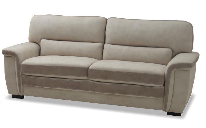 Il divano misura L. 259 x H. 82. La Profondità massima è di 150 cm (lato penisola), mentre la minima di 83 cm. Le dimensioni del letto a divano aperto sono di L. 219 x P. 124 cm.