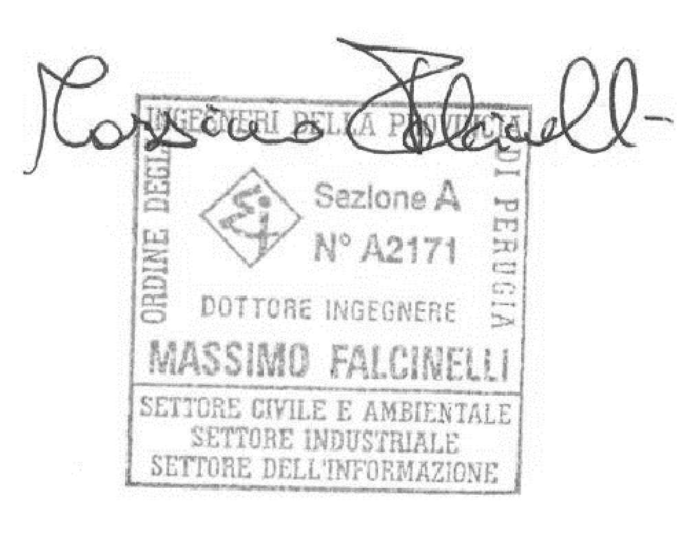 STUDIO TECNICO DI INGEGNERIA del Dott. Ing. Massimo Falcinelli Via degli Ippocastani 1 Z. ind.le 06083 Bastia Umbra (PG) Tel. 075 8010743 e-mail: studio.mfe@gmail.