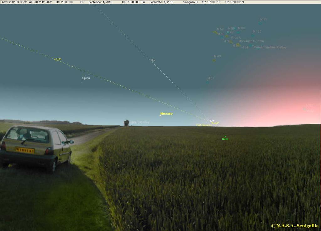 7%, calante, dist. 1.19 secondi-luce) sarà in Cetus, prossima a Urano (mag. +5.7, dist. 160 minuti-luce).