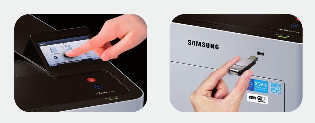 toccare la stampante con uno smartphone o un tablet