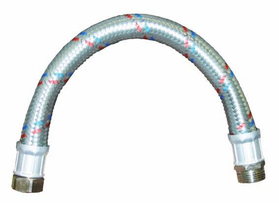 Art. 695 JUNCO Flex per medie e basse pressioni JUNCO Flex pipe for medium and low pressure - Tubo flessibile per acqua calda e fredda - Treccia in