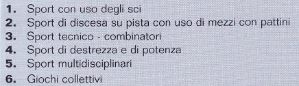 DISCIPLINE NON OLIMPICHE Arrampicata sportiva,