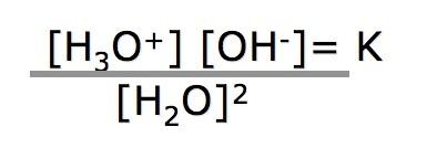 Poiché l autoionizzazione dell acqua è un processo reversibile, per esso possiamo