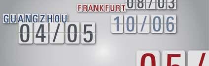 Messe Frankfurt Calendar Per consultare le date di tutti i nostri eventi: