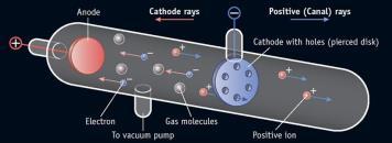 Si appurò che tali raggi erano particelle dotate di una carica positiva di valore identico a quella degli elettroni: 1,602 10 19 C.