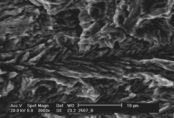 ; K = 15 MPa m. Fig. 13 - Acciaio 2205 solubilizzato. ; K = 20 MPa m. Fig. 15 - Acciaio 2101 invecchiato 475 C 1000h.